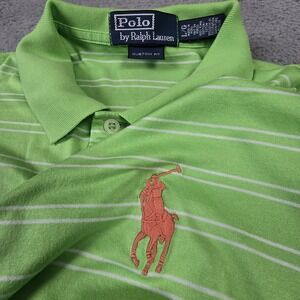 Polo Ralph Lauren Golf Polo‎ Shirt Green  Mens Size Large Pima Cotton Large Pony